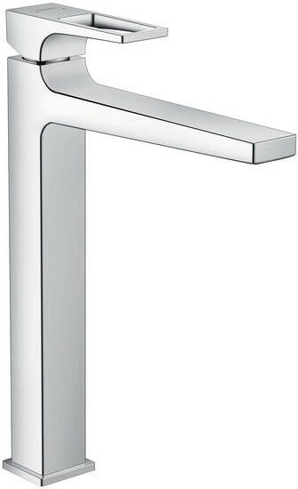 Hansgrohe Metropol verhoogde wastafelkraan waterbesparend met afvoerplug chroom