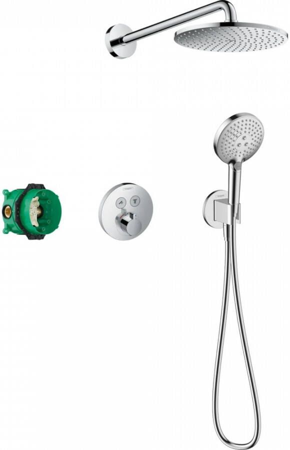 Hansgrohe Raindance S complete set inbouwset 240 1 jet PowderRain met ShowerSelect S chroom