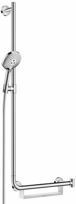 Hansgrohe Raindance Select S doucheset 120 3jet met Unica'Comfort glijstang 110 cm links chroom