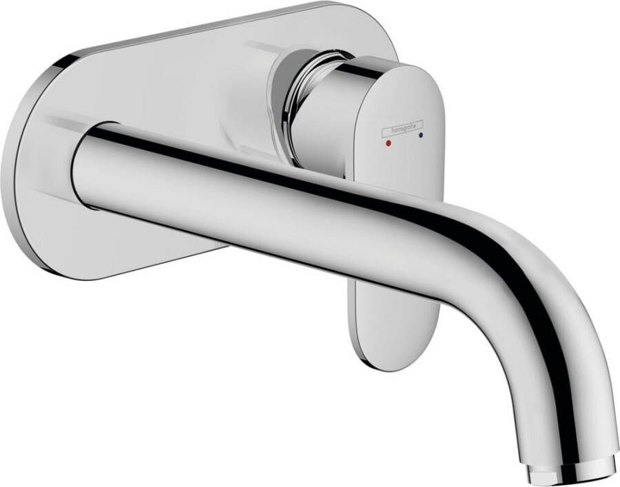 Hansgrohe Vernis Blend ééngreeps wastafelmengkraan inbouw voor wandmontage voorsprong 20 7 cm chroom