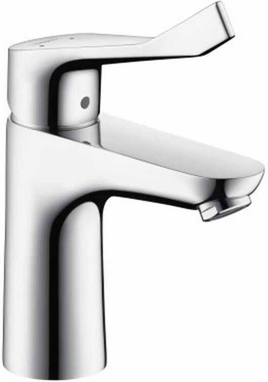 Hansgrohe Focus Care wastafelkraan met ComfortZone 100 met verlengde greep 12.1cm EcoSmart met waste chroom 31911000