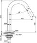 Ideal Standard IdealStream toiletkraan met hoge uitloop 150cm chroom F2843AA - Thumbnail 2