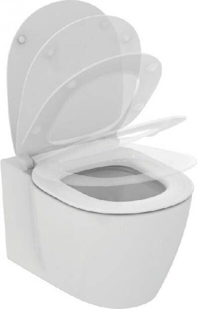 Ideal Standard Connect wandclosetpack diepspoel AquaBlade spoelrandloos 36.6x54.5cm met softclose zitting Wit K707401