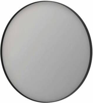 Ink SP15 spiegel 80x4x80cm rond verzonken in alu kader geborsteld metal black 8409452