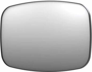 INK SP29 contour spiegel rechthoekig met afgeronde hoeken verzonken in kader 120 x 4 x 80 cm geborsteld metal black