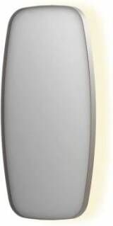 INK SP30 contour spiegel in stalen kader met dimbare indirecte LED-verlichting spiegelverwarming color changing en schakelaar 40 x 4 x 80 cm geborsteld rvs - Foto 1