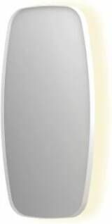 INK SP30 contour spiegel in stalen kader met dimbare indirecte LED-verlichting spiegelverwarming color changing en schakelaar 40 x 4 x 80 cm mat wit - Foto 1