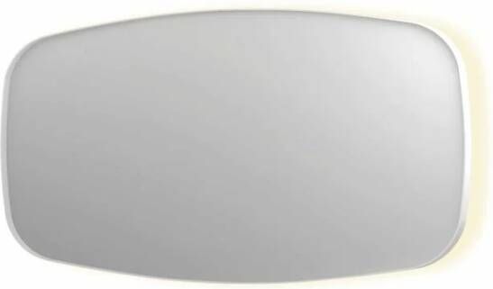 INK SP30 contour spiegel in stalen kader met dimbare indirecte LED-verlichting spiegelverwarming color changing en schakelaar 160 x 4 x 80 cm mat wit - Foto 1