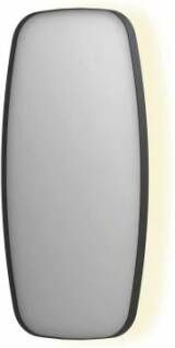 INK SP30 contour spiegel in stalen kader met dimbare indirecte LED-verlichting spiegelverwarming color changing en schakelaar 40 x 4 x 80 cm mat zwart - Foto 1