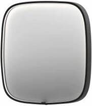 INK SP31 contour spiegel in stalen kader met dimbare directe LED-verlichting spiegelverwarming color changing en schakelaar 40 x 4 x 40 cm geborsteld metal black - Foto 1