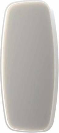 INK SP31 contour spiegel in stalen kader met dimbare directe LED-verlichting spiegelverwarming color changing en schakelaar 50 x 4 x 100 cm mat wit - Foto 1