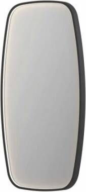 INK SP31 contour spiegel in stalen kader met dimbare directe LED-verlichting spiegelverwarming color changing en schakelaar 40 x 4 x 80 cm mat zwart - Foto 1