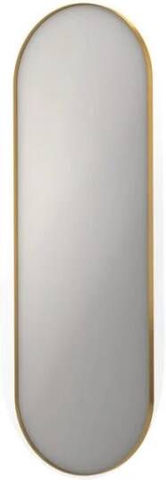 Ink SP20 Spiegel 60x4x180cm ovaal in stalen kader aluminium Mat goud 8408982 - Foto 1