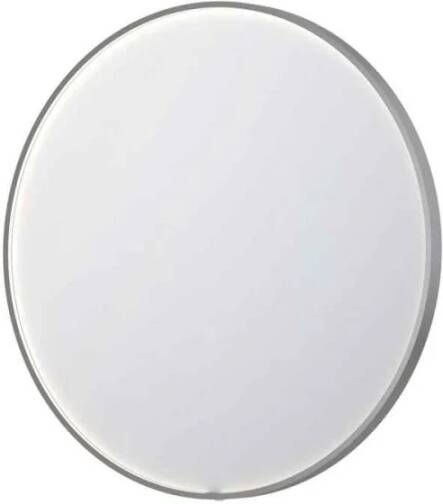 INK SP24 ronde spiegel voorzien van dimbare LED-verlichting verwarming en colour-changing ø 80 cm geborsteld RVS