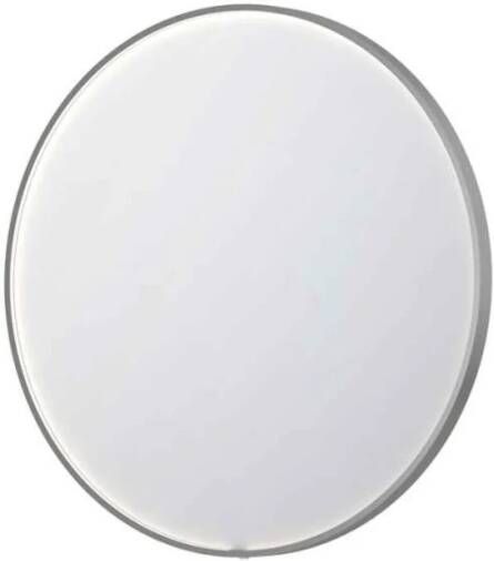 INK SP24 ronde spiegel voorzien van dimbare LED-verlichting verwarming en colour-changing ø 100 cm geborsteld RVS