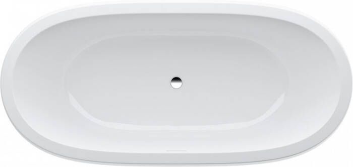 Laufen Alessi One kunststof bad (Solid Surface) ovaal 182.8x86.8x46cm incl. click-clack waste wit