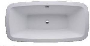 Laufen Palomba kunststof bad acryl 180x90 cm badrand 4cm zonder poten wit