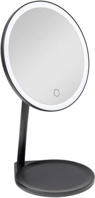 Lavigo Bjorn ronde make-up spiegel 3x vergrotend met LED-verlichting mat zwart