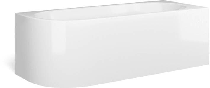 Looox Bath collection hoekbad 170x70x55cm rechts wit glans coolcornergwr