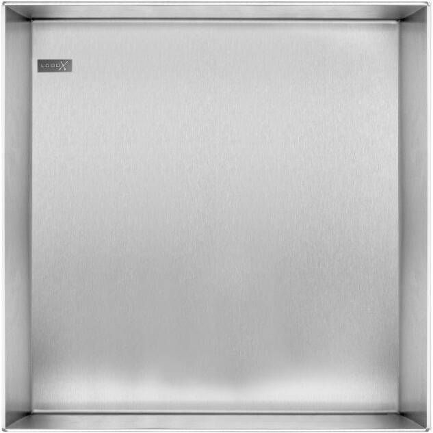Looox Colour BoX inbouwnis 30x30x10cm RVS geborsteld cbox30rvs