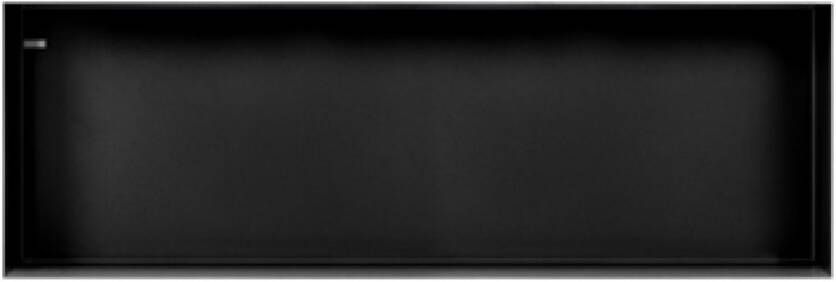 Looox Colour BoX inbouwnis 90x30x10cm RVS Zwart mat cbox90mz