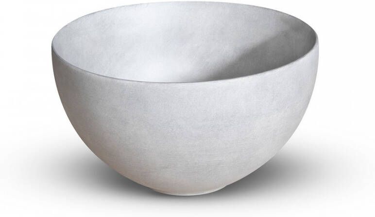 LoooX Ceramic Raw Small opzetkom rond Ø 23 cm light grey
