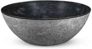 LoooX Sink collection waskom rond Ø42x20cm natuursteen zwart