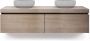 Looox Wood collection Wooden Drawer BoX ladenkast met 2 laden 160x45x46cm met softclose eiken old grey WDB1600 - Thumbnail 2