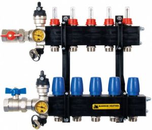 Magnum Premium Open vloerverwarming verdeler 9-groeps kunststof
