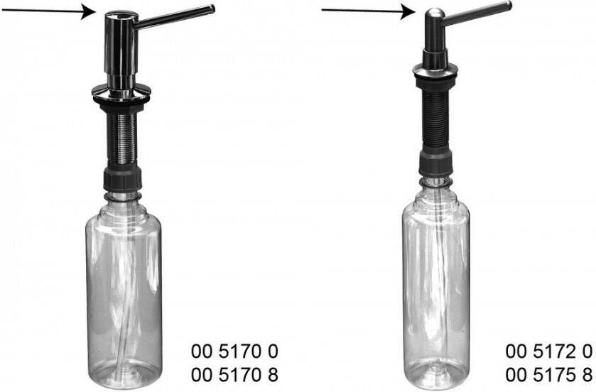 McALPINE Luxury Line Zeepdispenser H8xD27cm Inbouw 0051700 - Foto 2