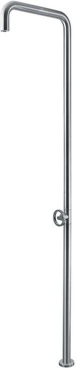 Plieger Napoli buitendouche 210cm geborsteld RVS 800323 - Foto 1