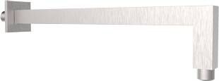 Plieger Napoli doucharm wandmontage voor hoofddouche vierkant 33cm RVS 800084BRUSHEDNI