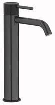 Plieger Roma wastafelkraan verhoogd met waste 27.2cm zwart chroom ID202R BLACK CHROME - Foto 1