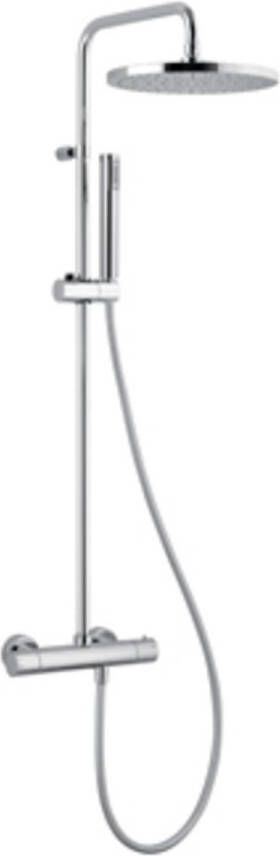 Plieger Royal doucheset met stortdouche Ø25cm + handdouche + thermostatisch met douchekraan chroom DS11RP2151CR