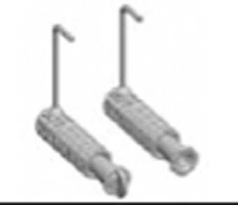 Plieger Vitra V-Kit bevestigingsset 75mm t.b.v. wandcloset Zano Compact