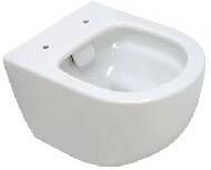 Plieger Zano wandcloset diepspoel Compact Rim ex 36x49.5cm met verdekte bevestiging wit 7747B0037061 - Foto 1