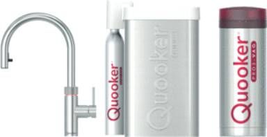 Quooker Flex 5-in-1 kokend waterkraan met Cube en COMBI boiler rvs