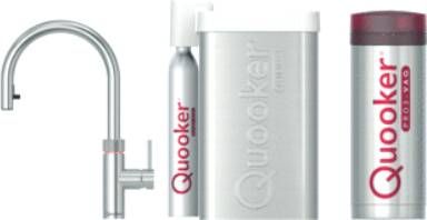 Quooker Flex 5-in-1 kokend waterkraan met Cube en PRO3 boiler rvs