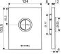 Schell Edition Eco bedieningsplaat dualflush voor closet inbouwspoelkraan compact II kunststof wit 028041599 - Thumbnail 2