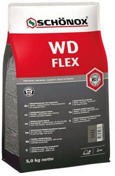 Schonox Wd Flex Waterafstotende Flexibele Cementvoeg Wit 5kg - Foto 1