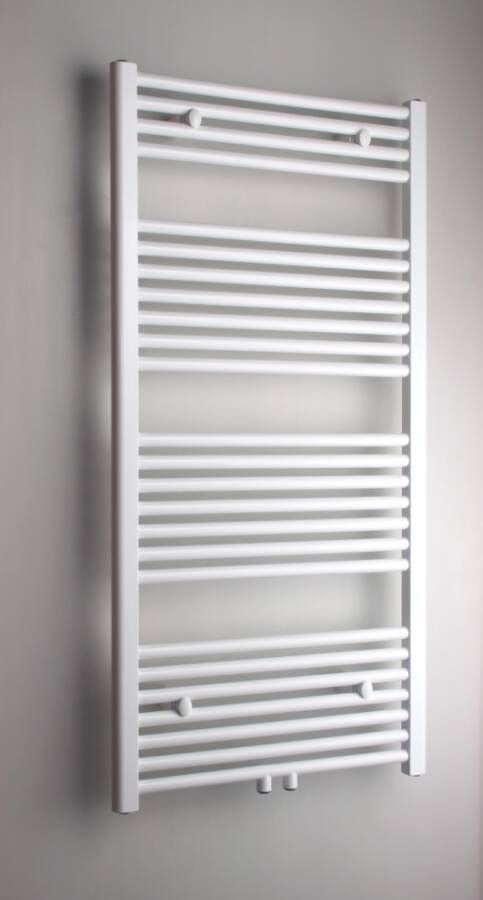 Royal Plaza Sorbus R handdoekradiator 40x120cm 438watt middenaansluiting glans wit 1564320 - Foto 2