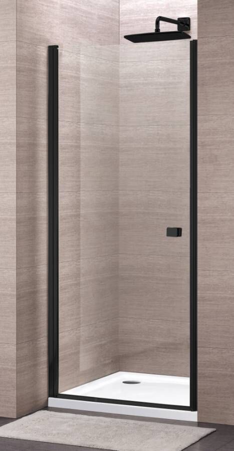 Royal Plaza Hendra draaideur 90x195 cm mat zwart-helder clean - Foto 2