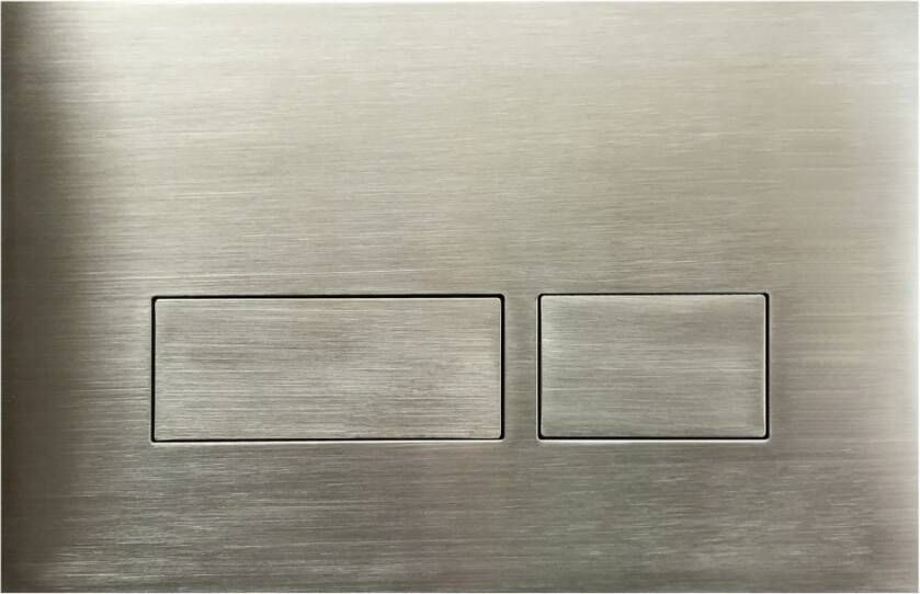 Royal Plaza Cabo bedieningsplaat knop rechthoekig geborsteld rvs