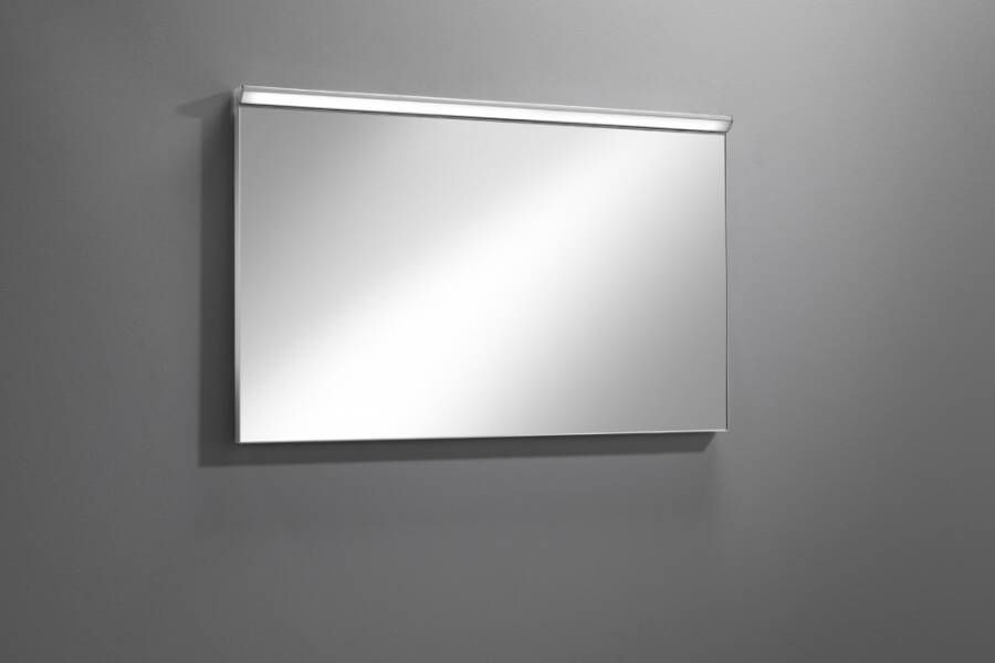 Royal Plaza Merlot spiegel 80x60cm Rechthoek led verlichting geintegreerd inclusief dimmer IP44 Glas Zilver