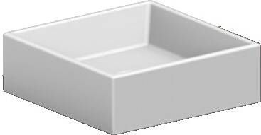 Sub 162 fontein zonder kraangat en overloop 24 x 24 x 12 cm wit