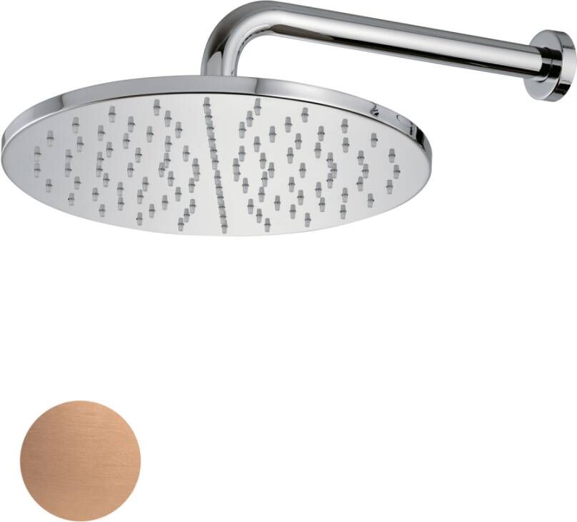 Sub 200 hoofddouche 30 cm met douchearm 30 cm koper 01 koper 01