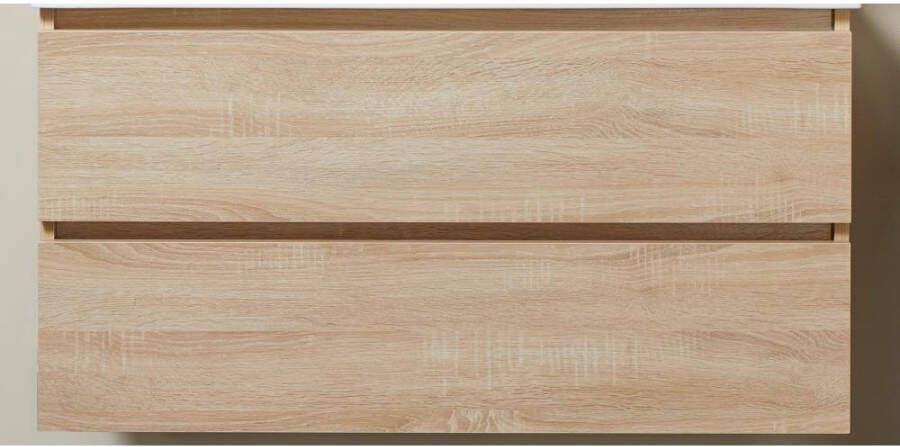 Alterna Gino wastafelonderkast 120x46cm met 4 lades eiken