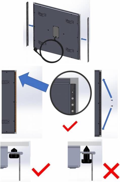 Boss & Wessing Zij-afwerking Infraroodpaneel BWS Kronos 115cm 2 Stuks Mat Wit - Foto 2