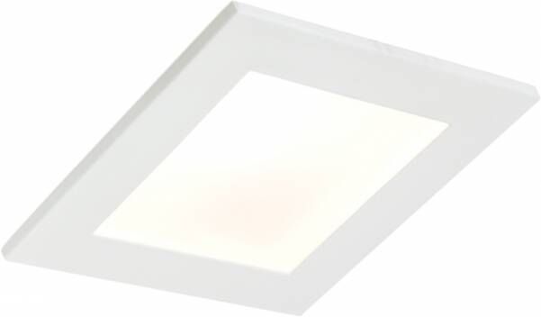 Royal Plaza Luuk led inbouw spot 6w 80x80 mm vierkant met trafo wit