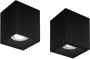 Sub Luuk LED-opbouw kantelbare spot 4.55w met lampfitting GU10 10 x 8 x 8 cm zwart - Thumbnail 1